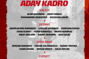 土耳其新一期名单:居莱尔、恰尔汗奥卢、伊尔迪兹在列,乌尊缺席